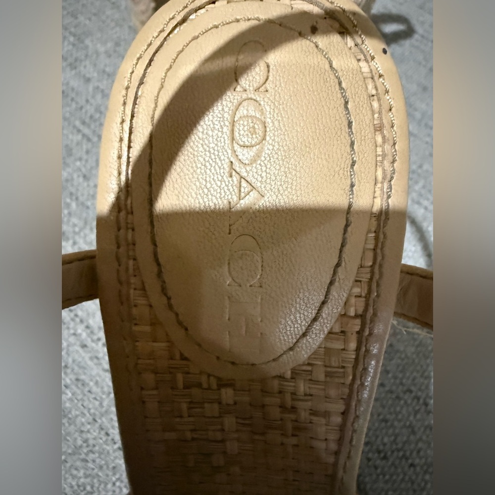 Coach Tan Platform Sandals - Picture 6 of 7